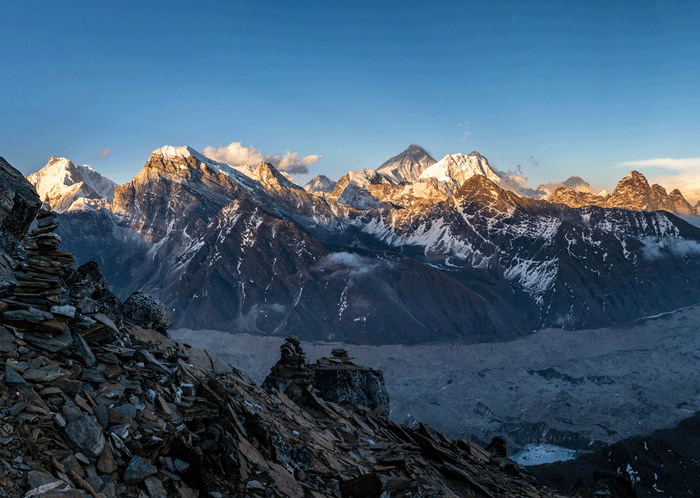 Hight peaks himalaya